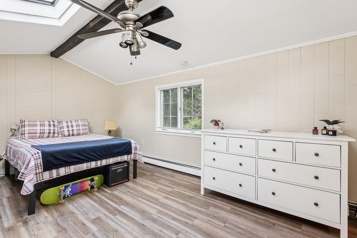 Bedroom, Interior, Wooden Beams, Wood Texture Flooring