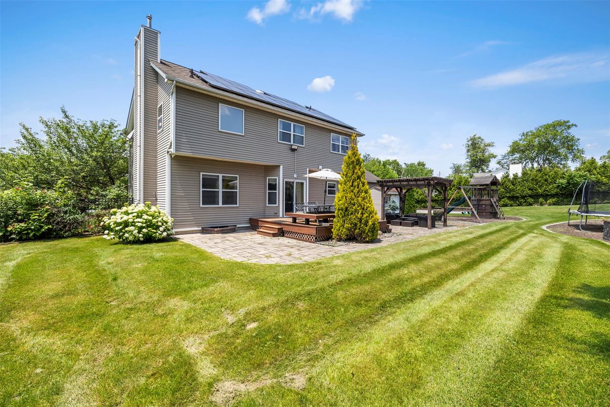 Backyard, Exterior, Hot Tub, Playground, Solar Panels