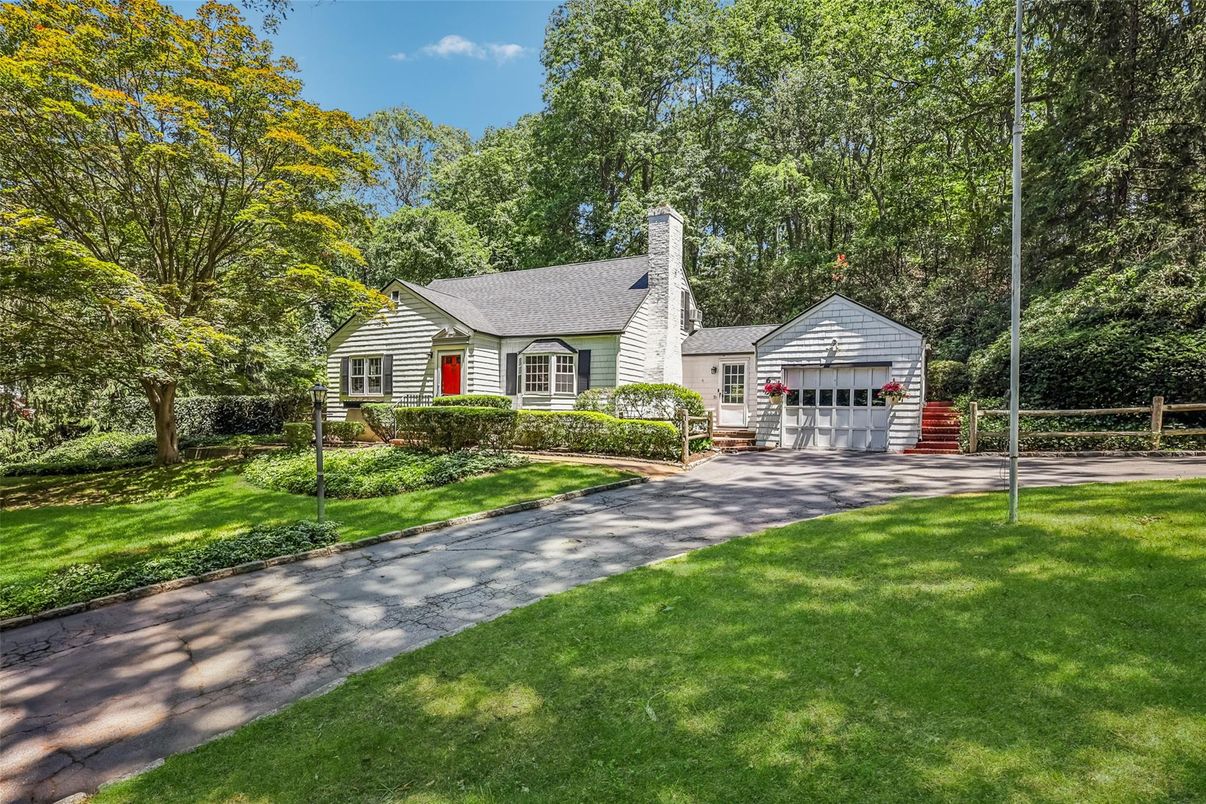 Attached, Backyard, Detached Garage, Exterior, Facade, Cape Cod
