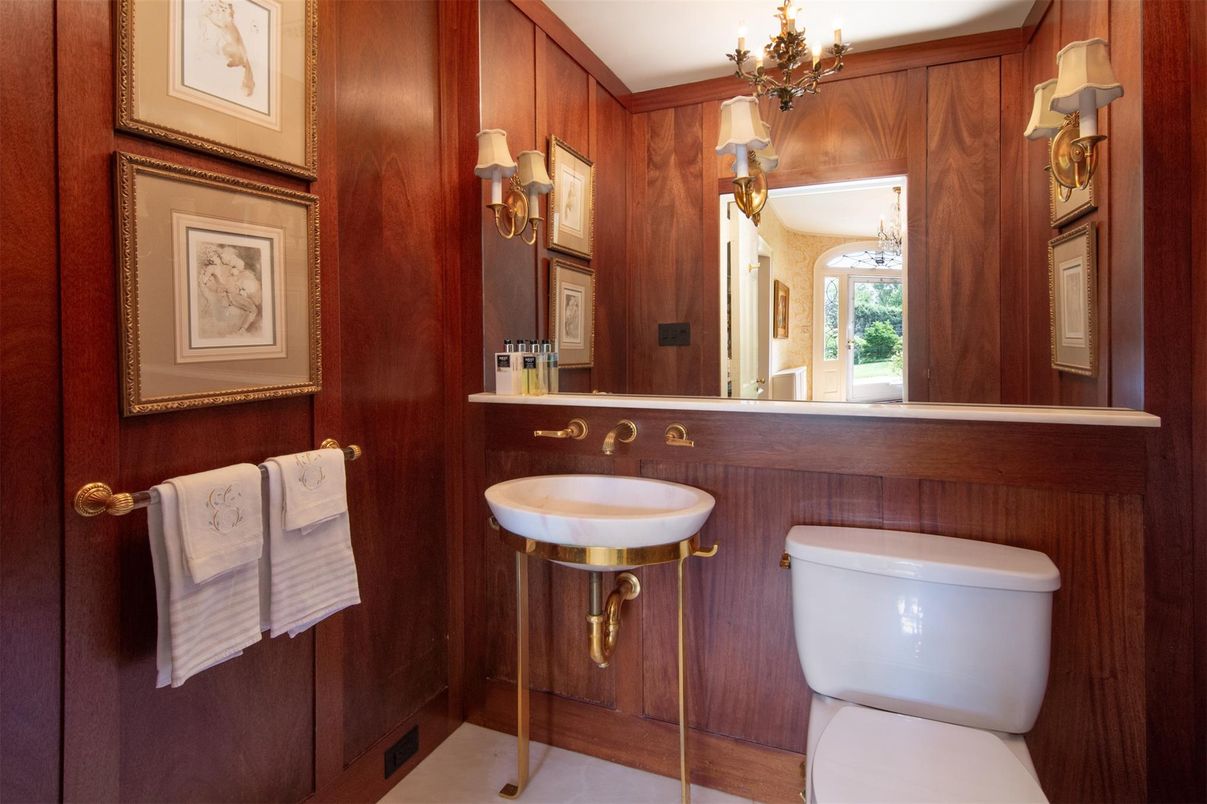 Bathroom, Chandelier, Interior, Wooden Walls