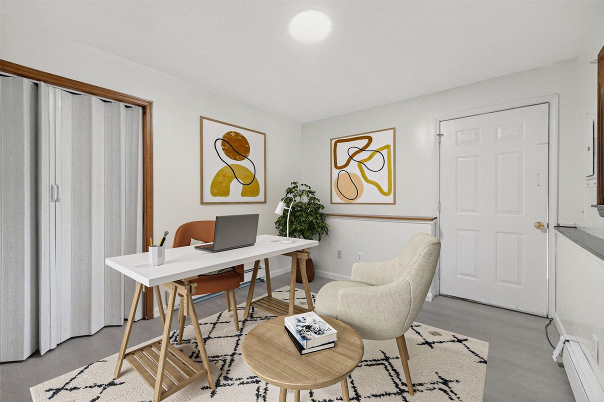 Home Office, Interior, Recessed Lighting