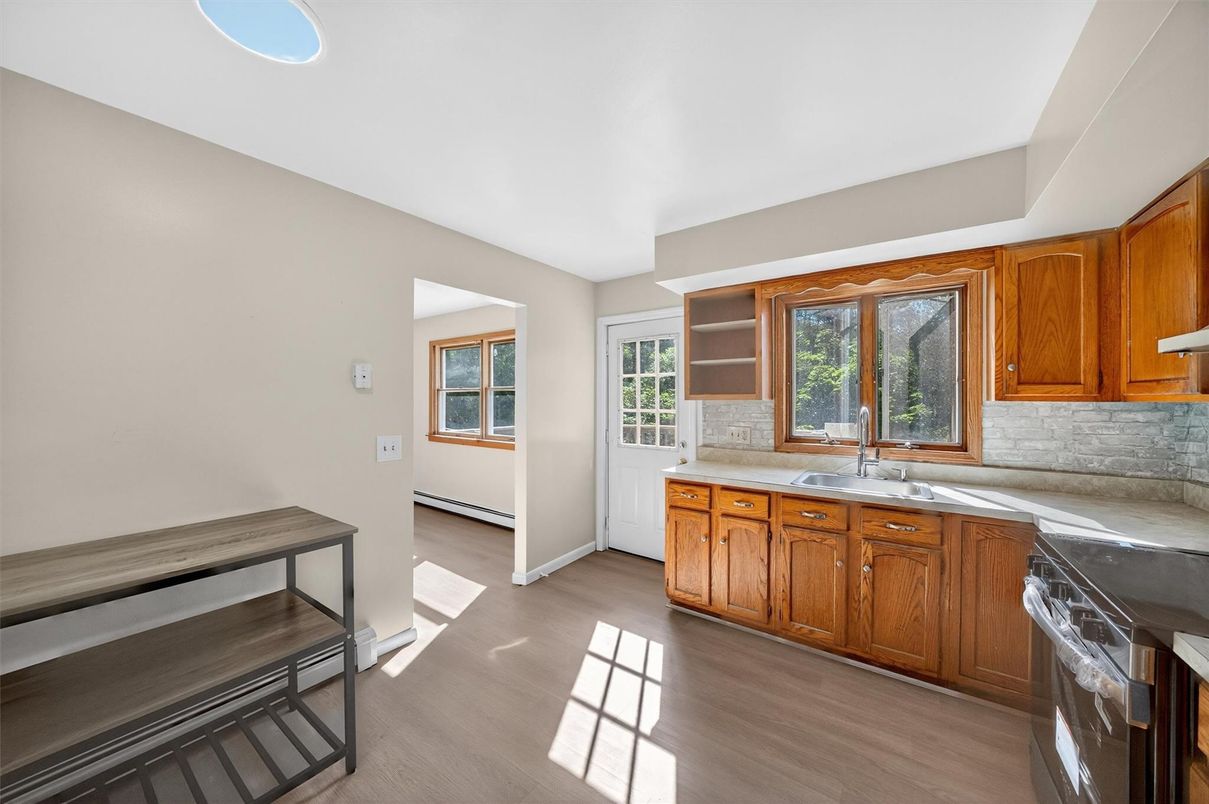 Interior, Kitchen, Wood Texture Flooring