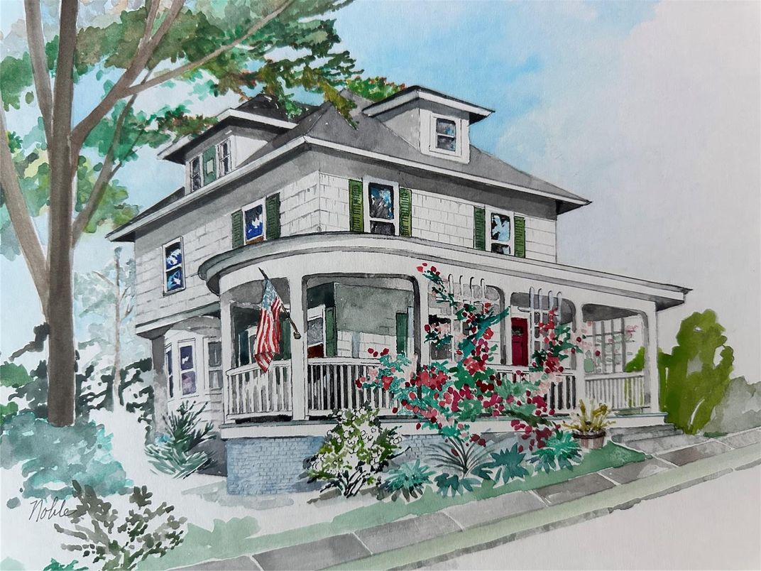 Exterior, Facade, American Foursquare