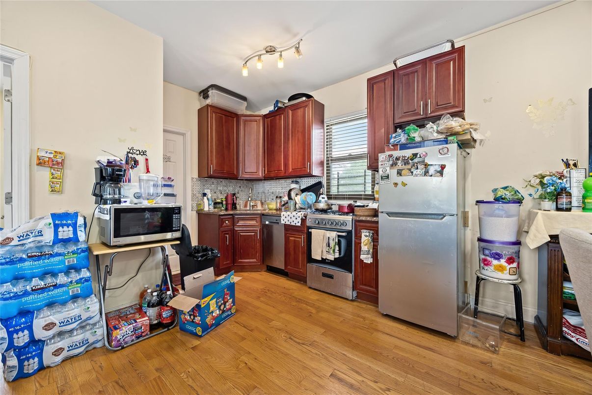 Interior, Kitchen, Wood Texture Flooring