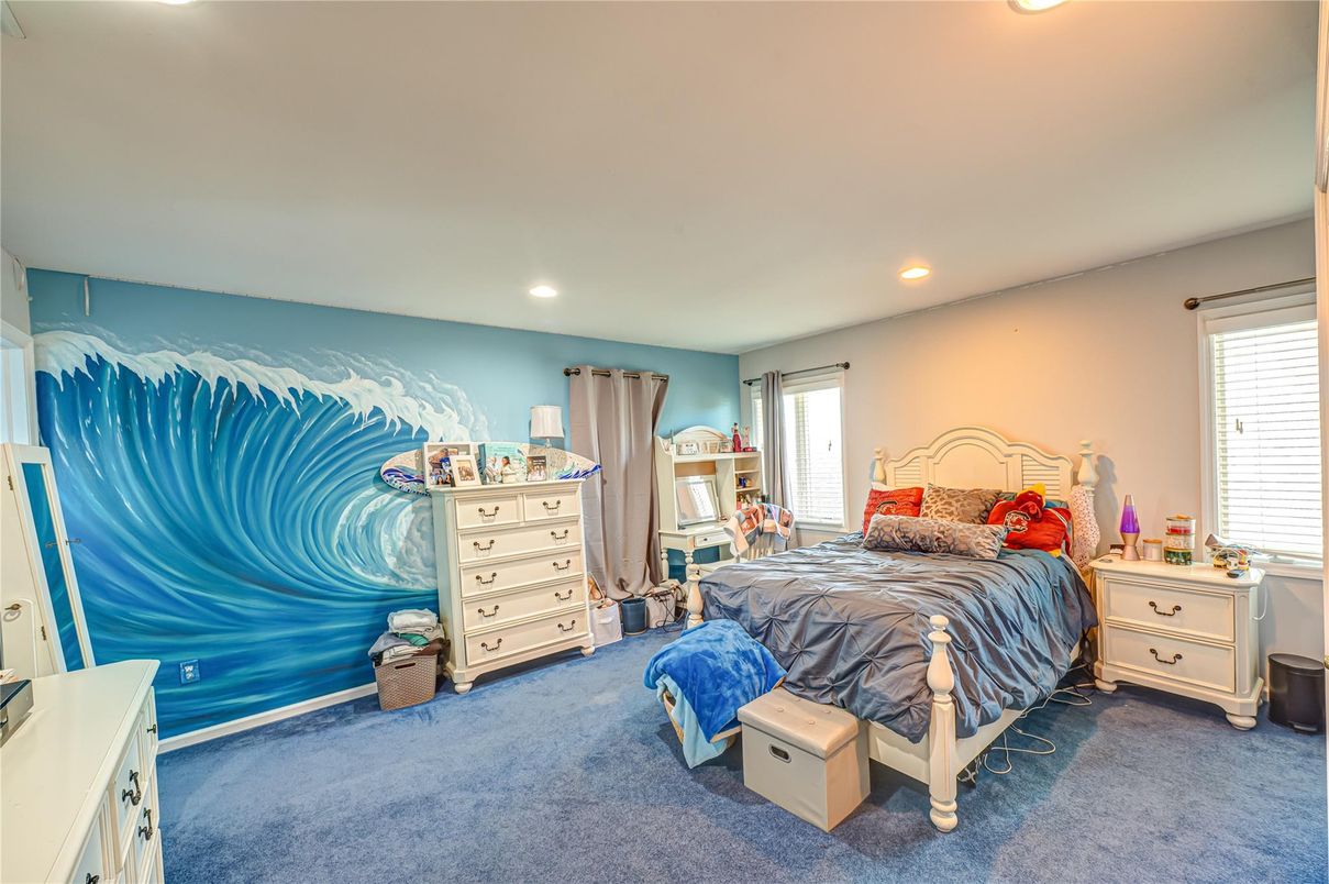 Bedroom, Interior, Recessed Lighting