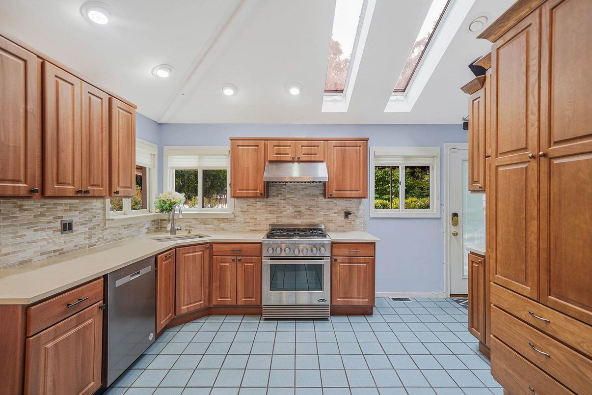 Interior, Kitchen, Recessed Lighting, Stainless Steel Appliances