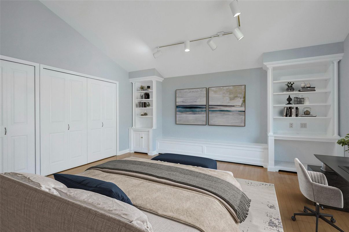 Bedroom, Home Office, Interior, Wood Texture Flooring