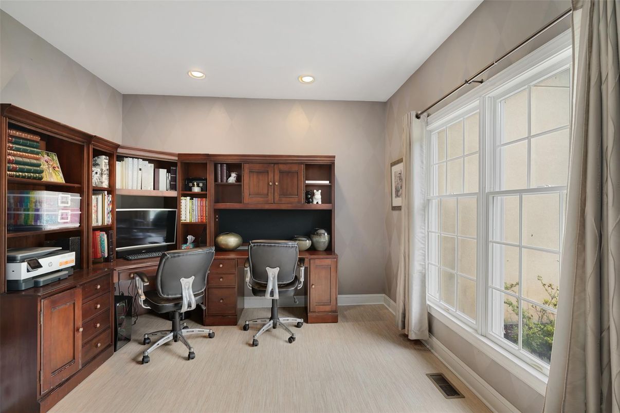 Home Office, Interior, Recessed Lighting