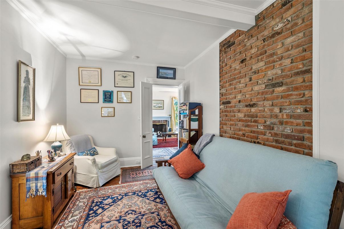 Interior, Living room, Stone Walls