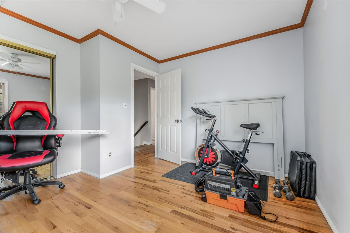 Fitness Equipment, Interior, Wood Texture Flooring