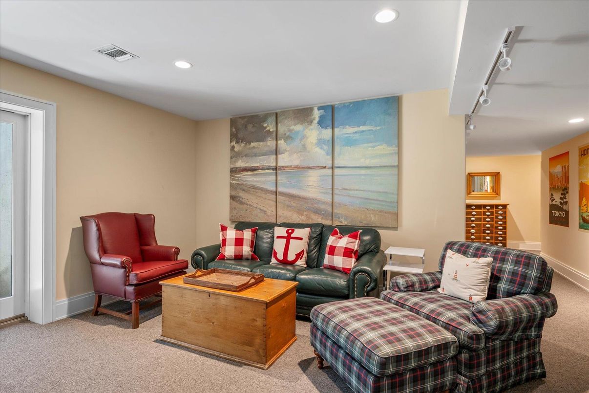 Interior, Living room, Recessed Lighting