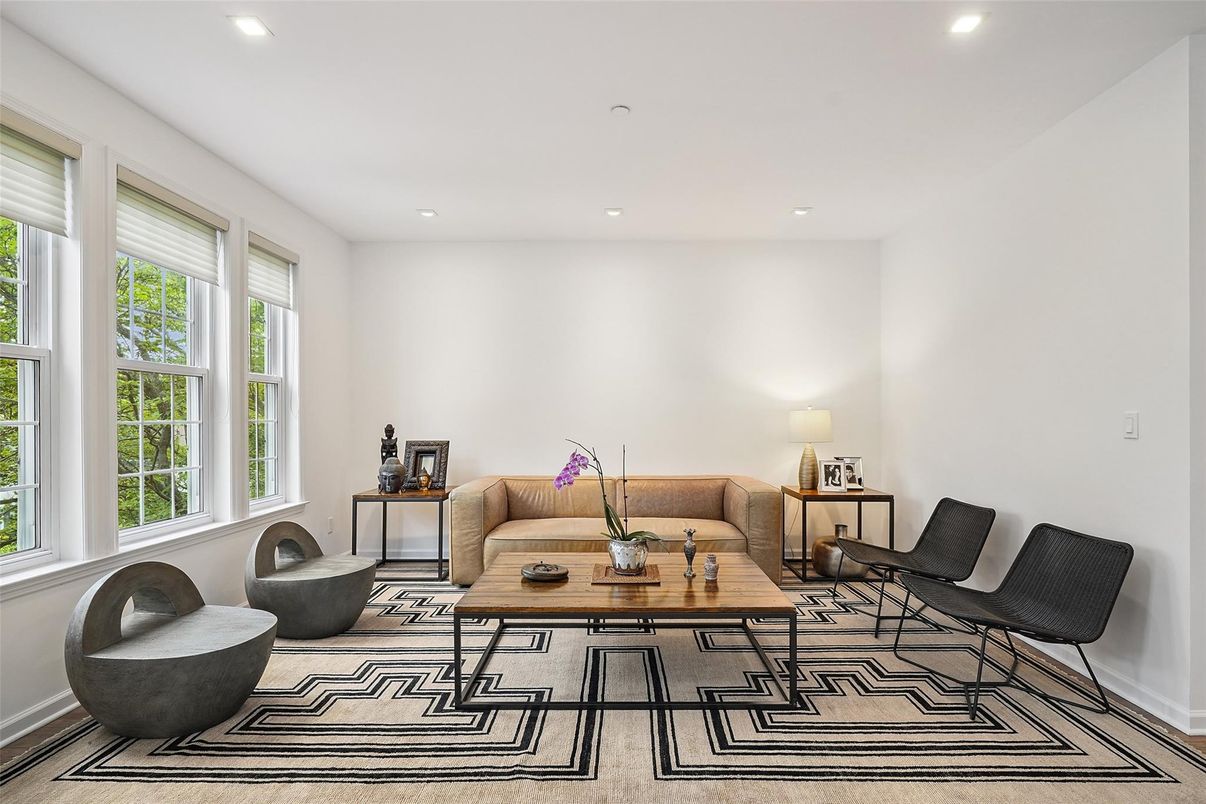 Interior, Living room, Recessed Lighting