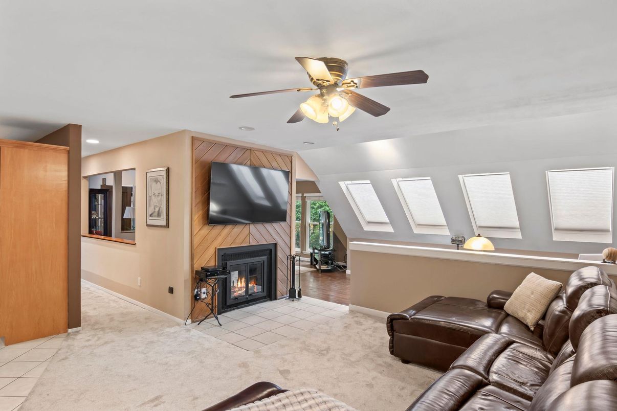 Fireplace, Interior, Living room, Recessed Lighting