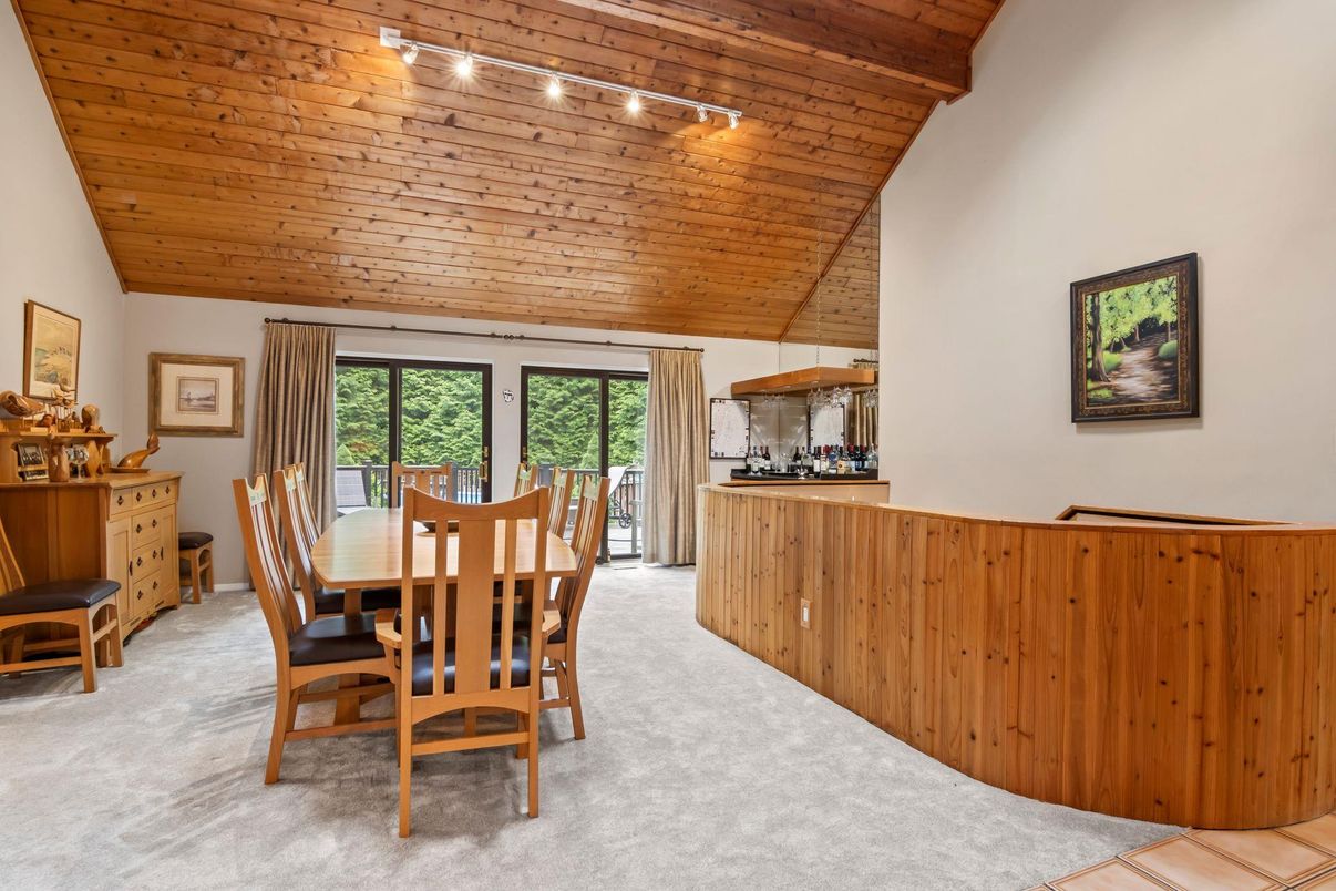 Dining room, Interior, Wooden Ceilings