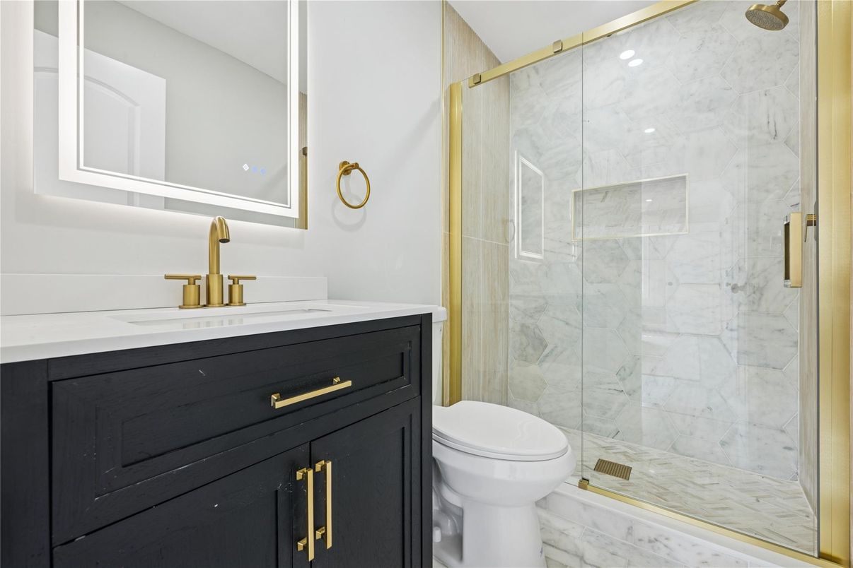 Bathroom, Glass Shower, Interior, Marble, Marble Walls