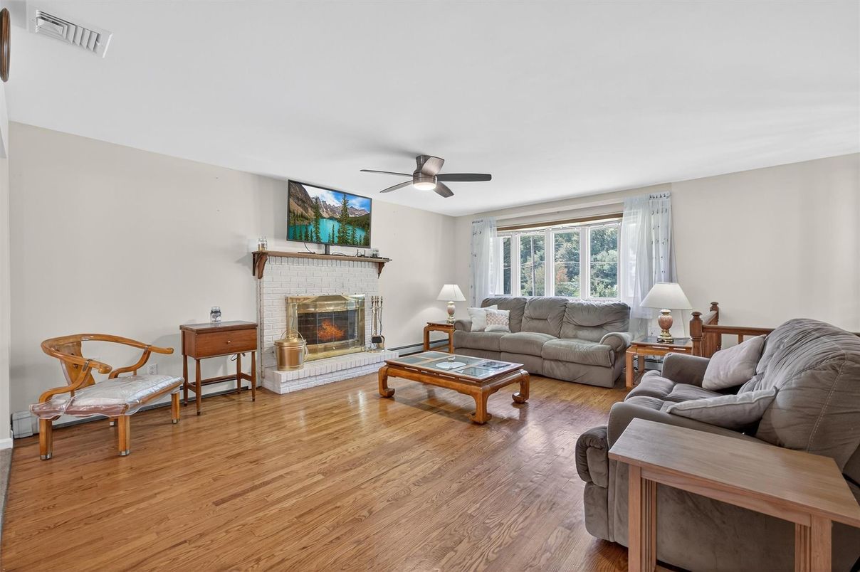 Fireplace, Interior, Living room, Wood Texture Flooring