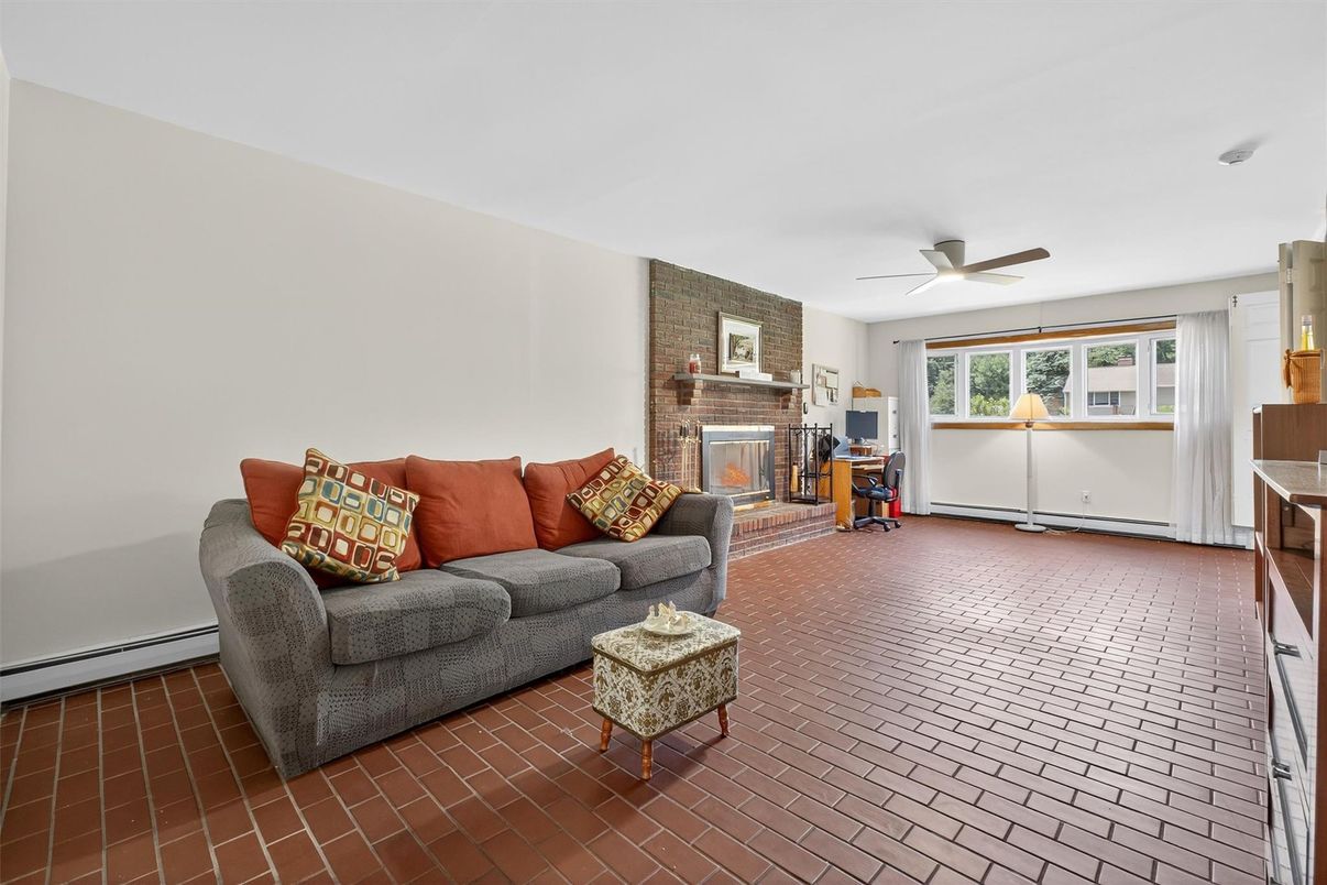 Fireplace, Interior, Living room, Stone Walls
