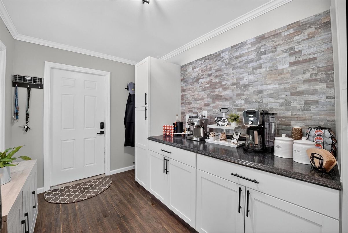 Interior, Stone Walls, Wood Texture Flooring