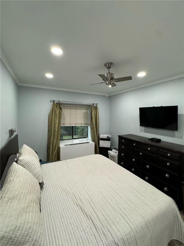 Bedroom, Interior, Recessed Lighting