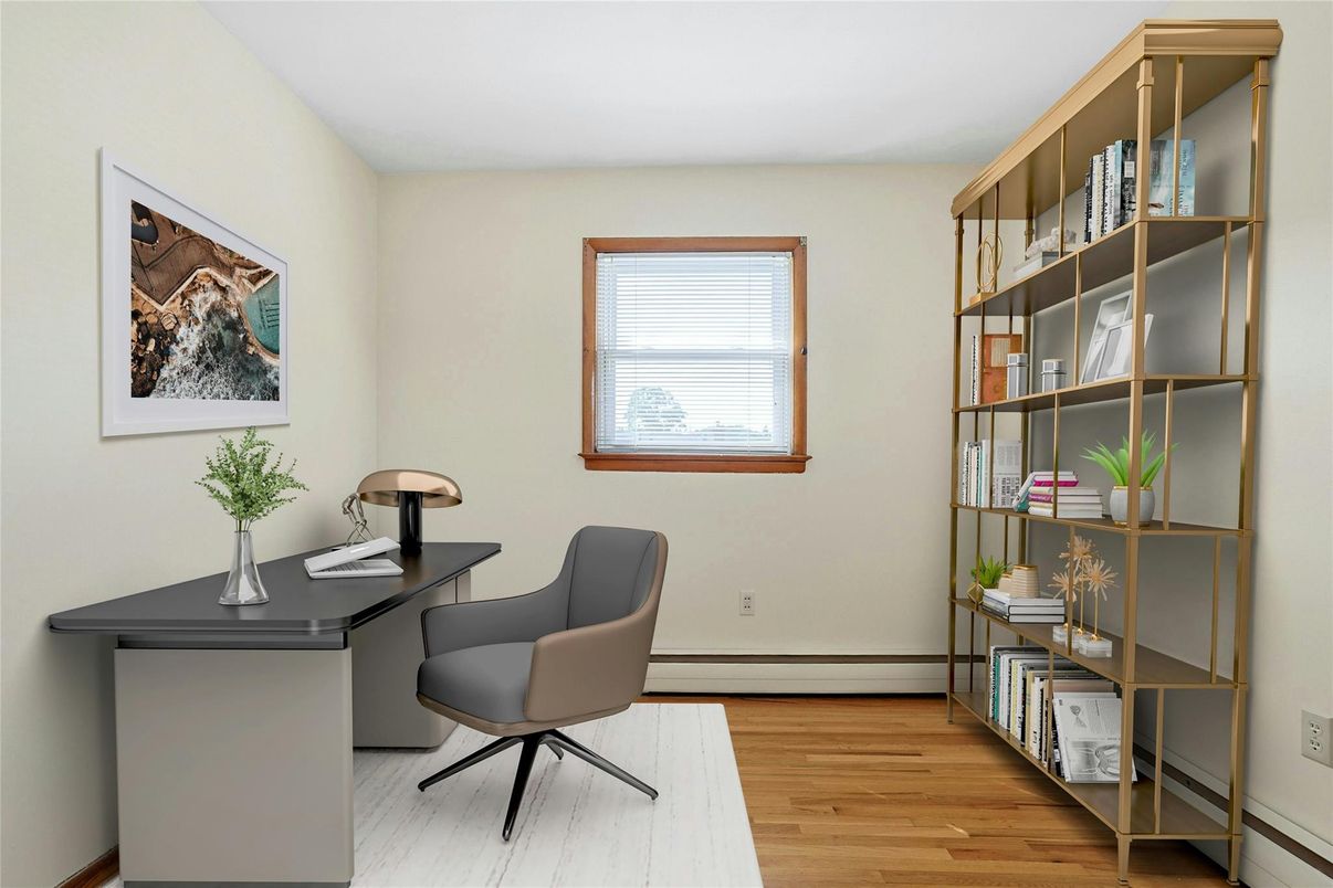Home Office, Interior, Wood Texture Flooring