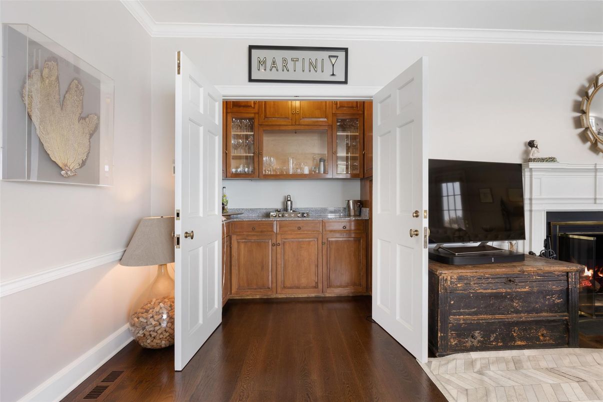 Fireplace, Interior, Wood Texture Flooring