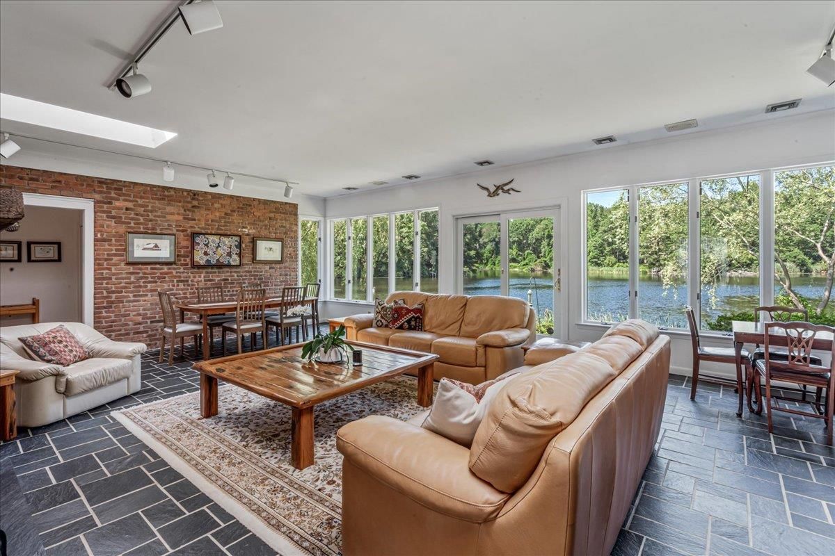 Dining room, Interior, Living room, Stone Walls, Water