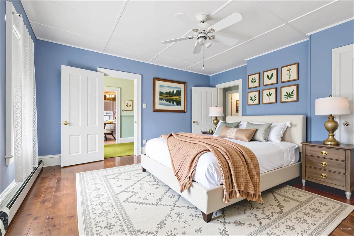 Bedroom, Interior, Wood Texture Flooring