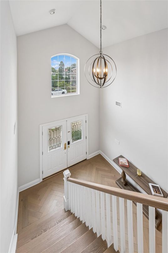 Chandelier, Interior, Wood Texture Flooring