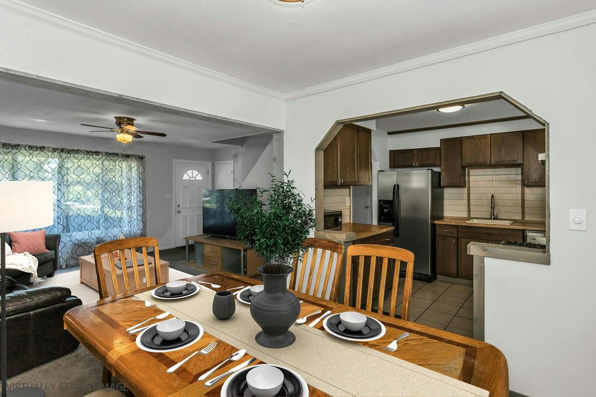 Dining room, Interior, Kitchen