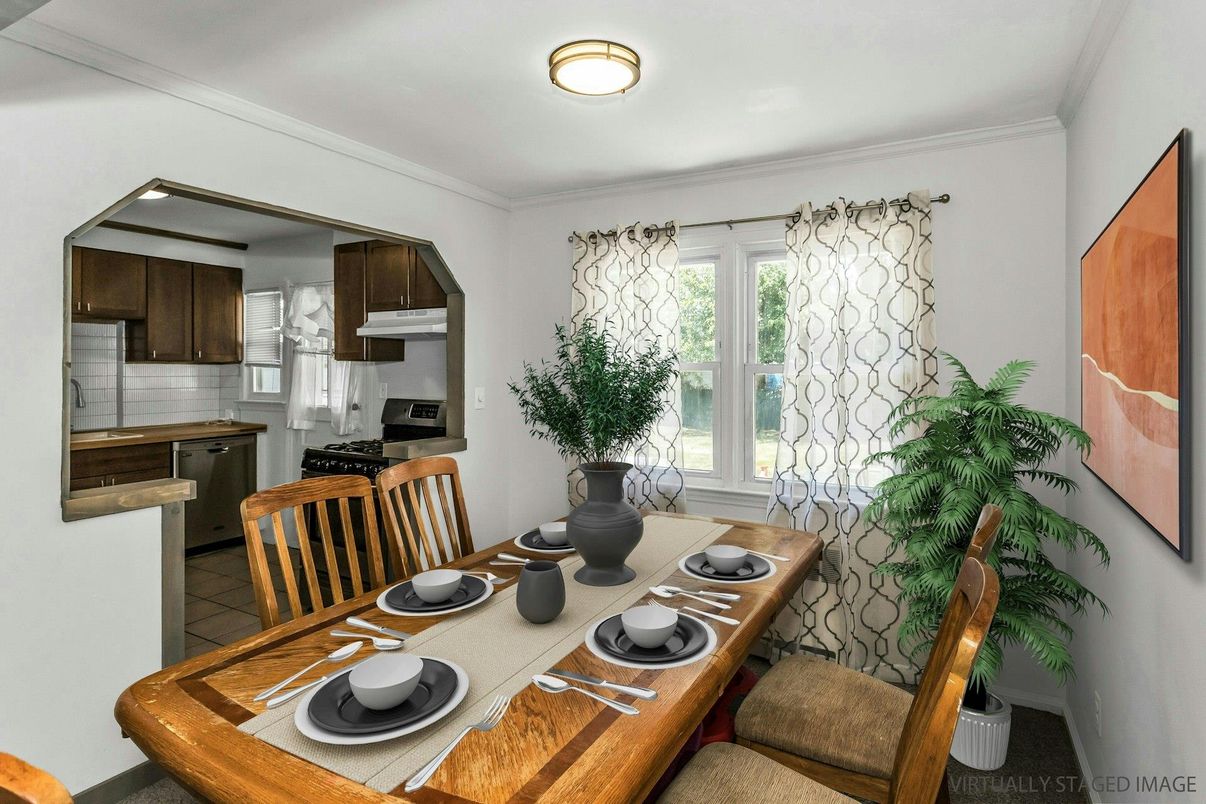 Dining room, Interior, Kitchen