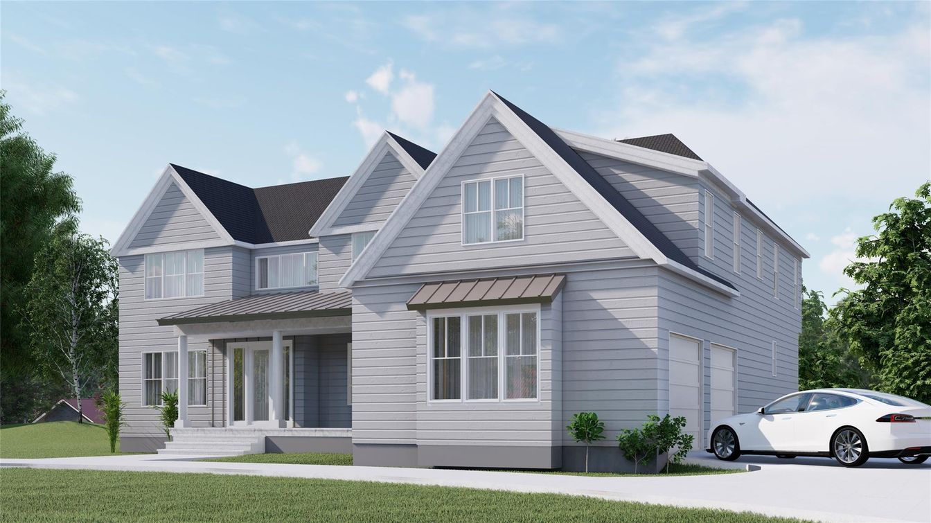 Attached, Exterior, Facade, Farmhouse