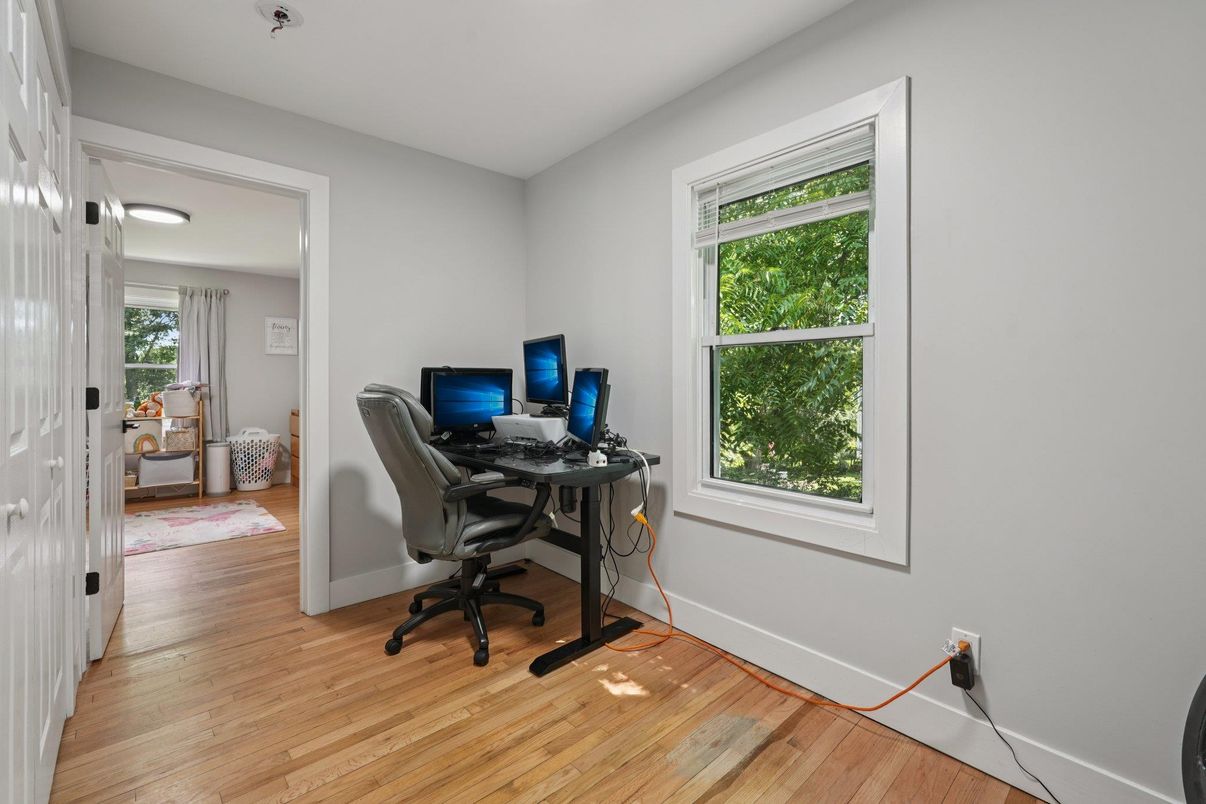 Home Office, Interior, Wood Texture Flooring