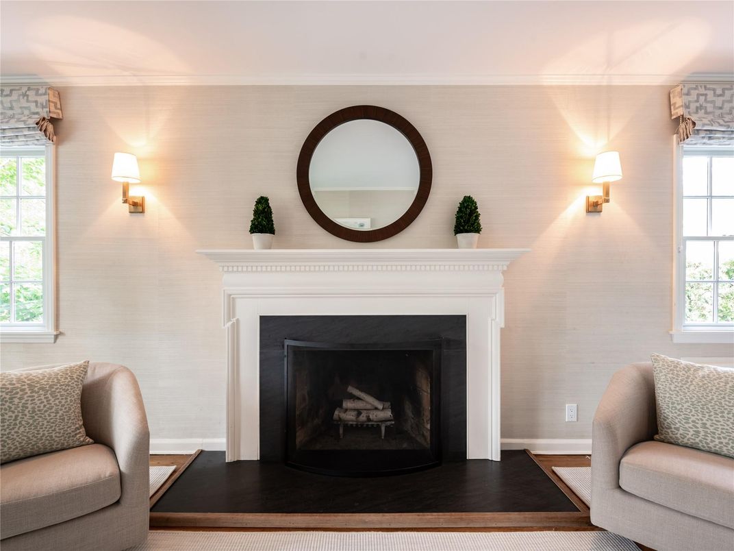 Fireplace, Interior, Wood Texture Flooring