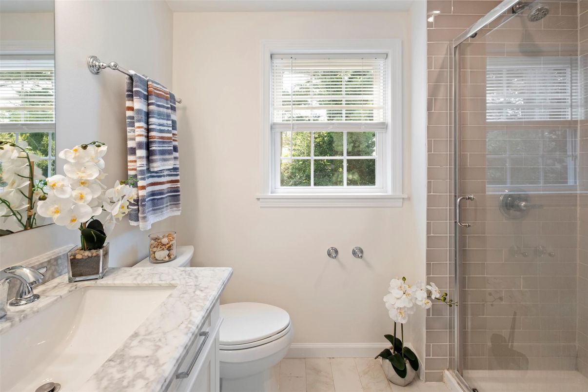 Bathroom, Glass Shower, Interior, Marble