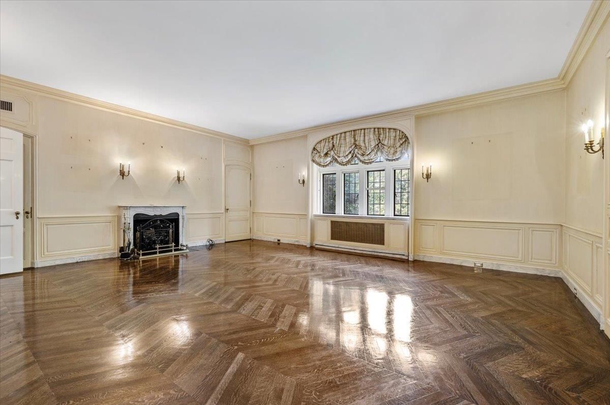Empty room, Fireplace, Interior, Wood Texture Flooring