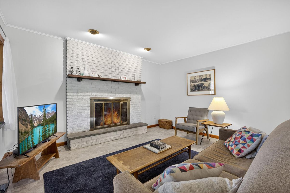 Fireplace, Interior, Living room, Stone Walls