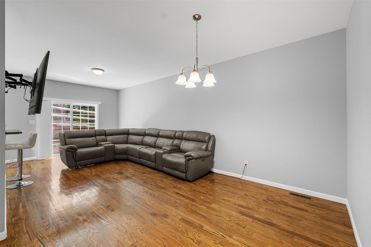Chandelier, Interior, Living room, Wood Texture Flooring