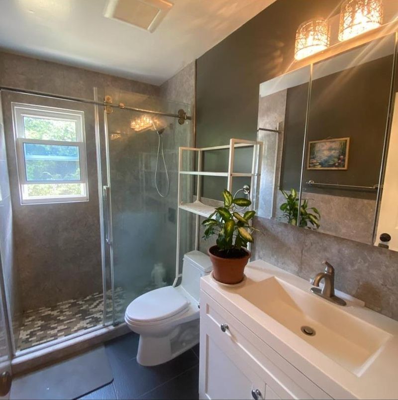 Bathroom, Glass Shower, Interior