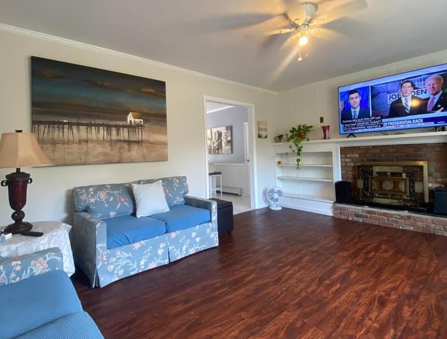Fireplace, Interior, Wood Texture Flooring