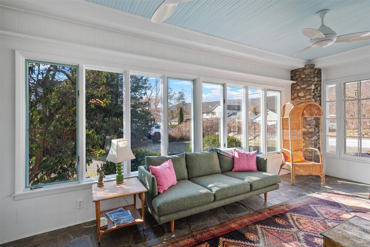Interior, Stone Walls, Sun Room