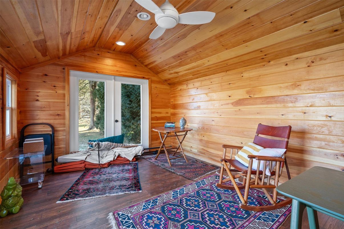 Interior, Recessed Lighting, Wooden Ceilings, Wood Texture Flooring, Wooden Walls