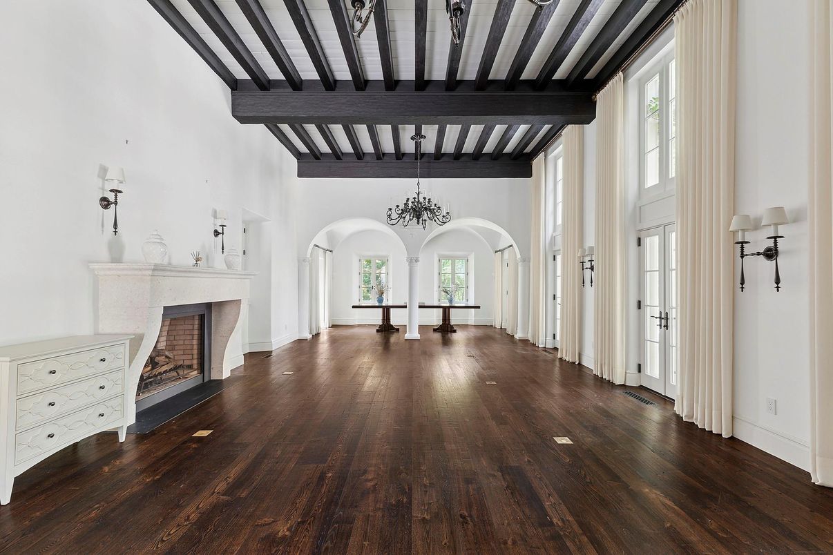 Fireplace, Interior, Wooden Beams, Wood Texture Flooring
