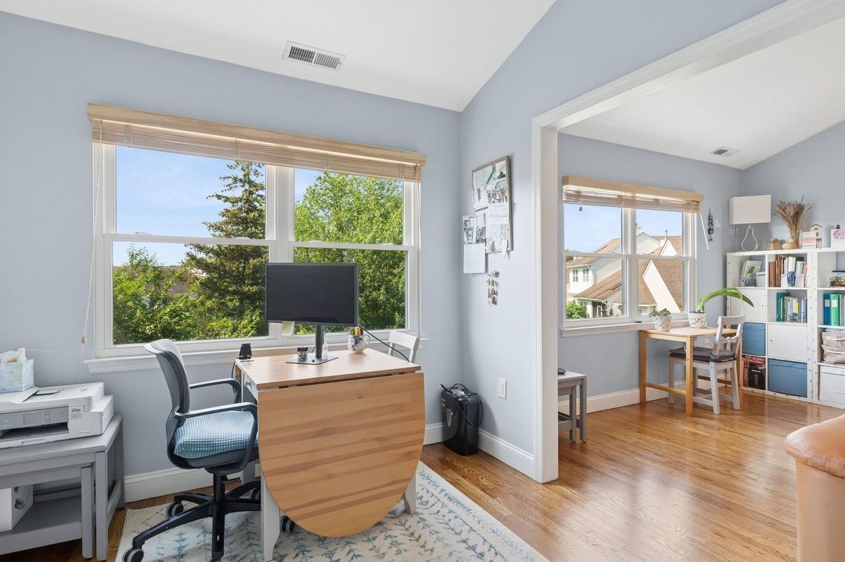 Home Office, Interior, Wood Texture Flooring