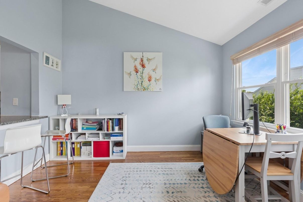 Home Office, Interior, Wood Texture Flooring