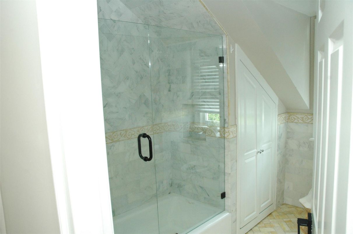 Bathroom, Glass Shower, Interior, Marble Walls