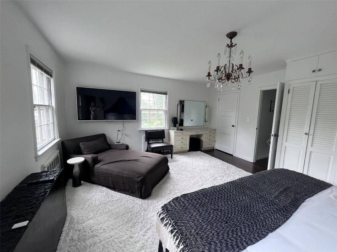 Bedroom, Chandelier, Interior