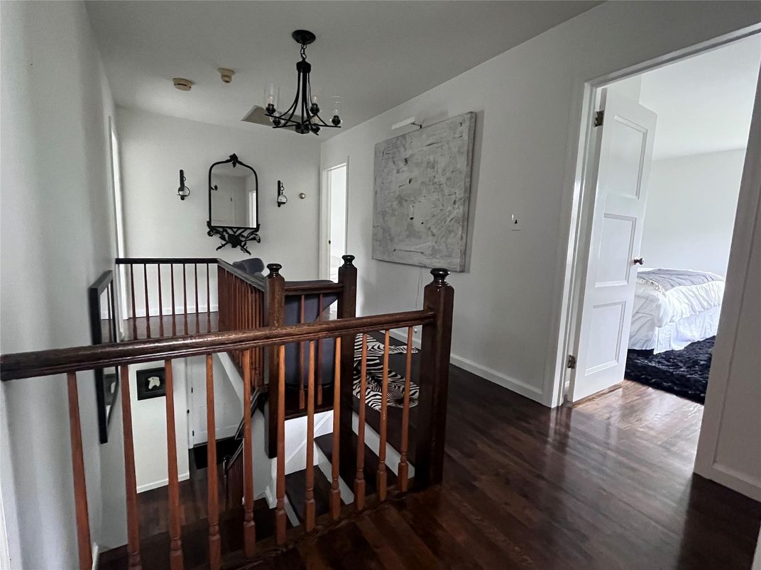 Bedroom, Chandelier, Interior, Wood Texture Flooring