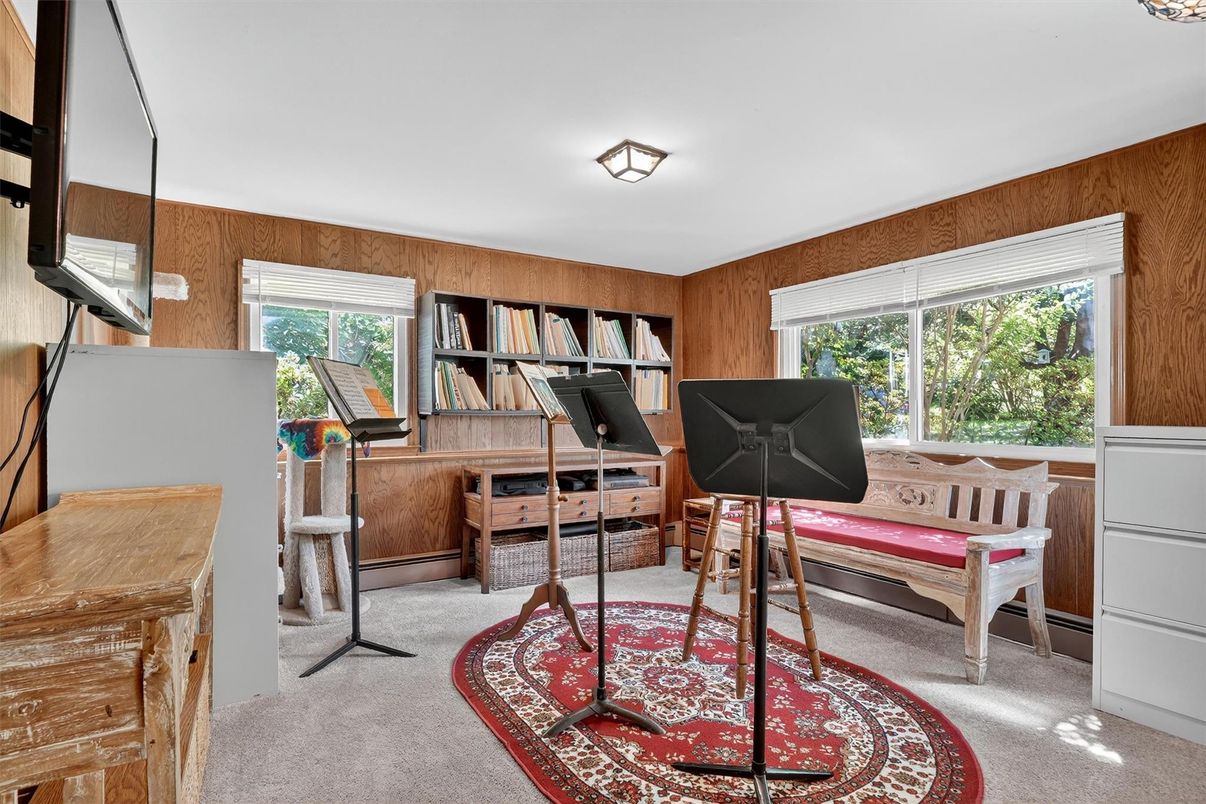 Home Office, Interior, Wooden Walls