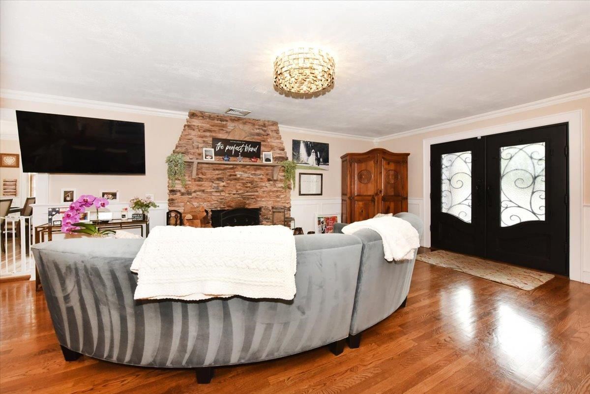 Fireplace, Interior, Living room, Wood Texture Flooring