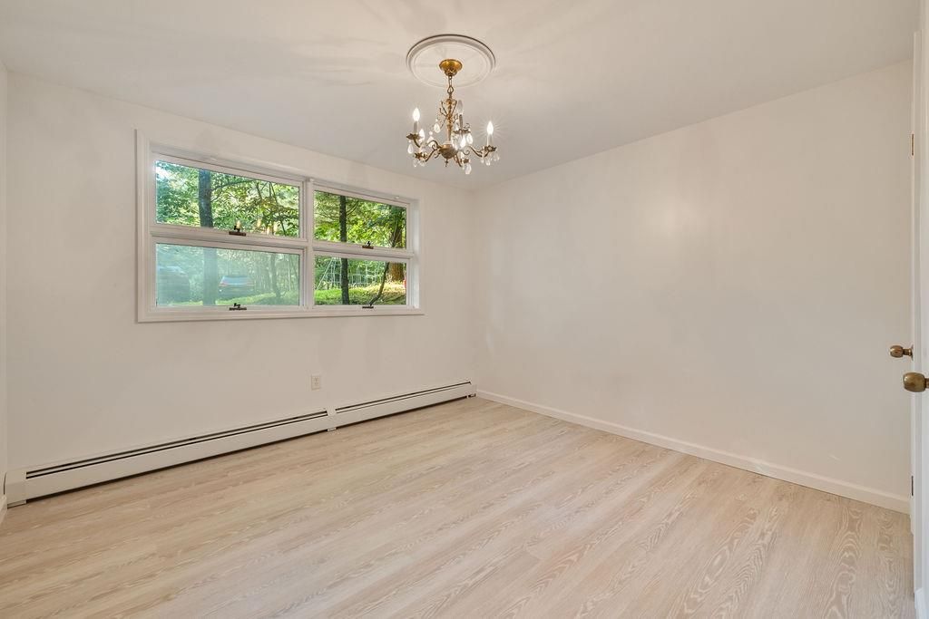 Chandelier, Empty room, Interior, Wood Texture Flooring